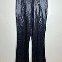 Commando  Women's Size Small Black Flared Legging Animal Print Faux Leather EUC Photo 0