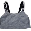 Bebe Women’s 𝅺 heather gray black logo sports bra Photo 0