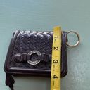 Brighton  brown leather wallet Key ring Silver embellishments Zippered pocket Photo 9