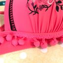 Pink Embroidered tassel Bikini M Size M Photo 4