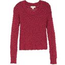 Band of Gypsies  Red Chunky Knit Sweater Size Small NWT Photo 3