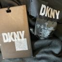 DKNY  Women's Cocktail Dress Size 8 Black Sequined Long Sleeve Tuxedo Sheath Photo 7