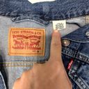 Levi's  Original Trucker Silver Sequin Lola Blue Denim Jacket Size Medium Photo 7