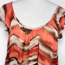 Dress Barn  Ruffled Sleeve Blouse Chiffon Layered XL Photo 1