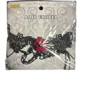 Spirit  Halloween Rose Choker Black Lace Goth Emo Vampire Costume Holiday Red Photo 0