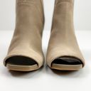 MIA  Livia Peep Toe Booties Perforated Ankle Strap Nude Size 8 New In Box Photo 12