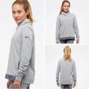 Nike  Dry Cowl Funnel Neck Pullover Top Heather Gray Medium Photo 2