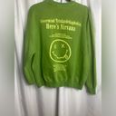 Nirvana  Crewneck Sweater Green Size M Pull Over Grunge Graphic Band 90’s Photo 2