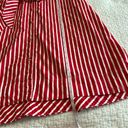 Maeve Anthropologie  Kiana Red and White Striped Shirt Midi Dress XS Photo 12