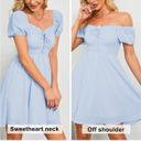 Milkmaid Dress Blue Size L Photo 2