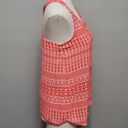 Cynthia Rowley  coral geo keyhole back tank size small Photo 1