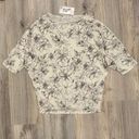 First Love NWT Freckled Poppy  Black Cream  Floral Dolman Sleeve Top Shirt Size M Photo 2