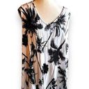 cupio Women’s 2XL Cupid Curvy Black and White Palm Tree Top 18 20 2X XXL Photo 0