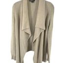 Vince  Women's Open Front Cardigan Sweater Wool Shawl Drape Collar Knit Tan Small Photo 0