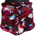 Athleta Swim Shorts Floral Brown/Pink Bikini Bottom Lining Drawstring Size XS Photo 0