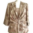 Jessica Howard  Evenings Jacket Dress Woman Tan Sequins 2 Piece Midi Size 14W Photo 1