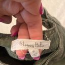 Honey Belle Hunter Green Denim Skirt Photo 3