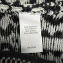 J.Jill  Sweater Womens Medium Black White Heart Fair Isle Wool Blend Casal Artsy Photo 7