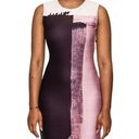 DKNY  Paint Streak Color Block Sheath Dress in Dusty Mauve Photo 0