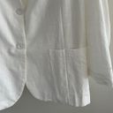 Storets  Brianna Oversized Cotton Blazer in White Size S/M Women's Photo 6