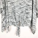 Willow & Sage Women’s Tie Front Gray Cape Size L Photo 3