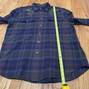 Polo  Ralph Lauren Embroidered Peacock Plaid Relaxed Fit Button Down Blouse XL Photo 8