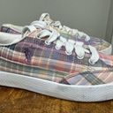 Polo  Brisbane Plaid Tennis Sneaker Size 8 Photo 2