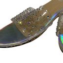 EGO  Slip-On Rhinestone Sandals in Iridescent Photo 82