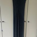 LA Made Navy Striped Maxi Dress Photo 0