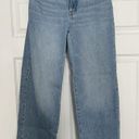 Madewell  Womens The Perfect Vintage Wide Leg Crop Jean Medium Blue Raw Hem 27T Photo 3