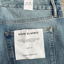 Good American NWT  Good Classic Jeans High Rise Distressed Indigo046 US 14/28"Ins Photo 9