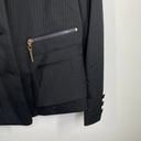 Doncaster  Collection Black Pinstripe Wool Blend Blazer Jacket Women's Size 6 Photo 7