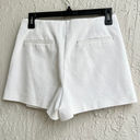 ZARA High Rise Flat Front Cotton Blend Skort Skirt White Women's Size Small Photo 1