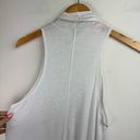 Free People  Intimately Sleeveless Turtleneck Top Tank Sz Small White Ribbed Knit Photo 11