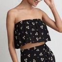 American Eagle AE Black Floral Mix & Match 2 Piece Maxi Skirt + Strapless Tube Top Photo 0