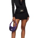 Versace  Jersey Hooded Bodysuit in Black 36 4 New Womens Long Sleeve Top Photo 10