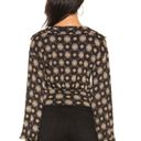 Free People Sydneys Party Top XS Medallion Printed Deep V Revolve Black Trendy Photo 12