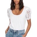 Generation Love NWT  Victoria Lace White Tee Photo 1