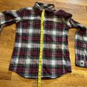 Carhartt  Long Sleeve Button down Red White Green Flannel Women’s Size XS Photo 3