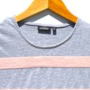 Kate Spade  Saturday Women’s Gray and Pink striped tshirt Photo 1