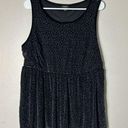 Torrid  Shirt Size 1 / 1X Black Velvet Sleeveless Peplum Print Top Photo 0