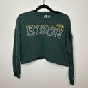 Russell Athletic Women's NDSU Green Long Sleeve Cropped Tee-Medium Photo 0