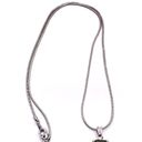 Solitaire New Women’s Silver olive green cubic zirconia  necklace Photo 1