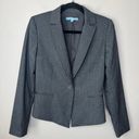 Antonio Melani Antonio‎ Melani Woman's Career Blazer Notch Collar Grey Tweed SZ 4 One Button Photo 0