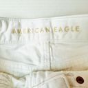 American Eagle  White Jeans Short Shorts  Super Stretch Size 00 Distressed Mid Photo 4