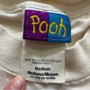 Disney Vintage 90S White Short Sleeve Cropped  Winnie The Pooh Top Medium Photo 3