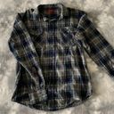 Arizona Jeans Blue And Gray Flannel Photo 0