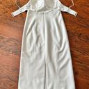 Daisy Misha  Solid White Cut Out Mid-Riff Bustier Midi Dress Size 8 Photo 8