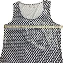 Chico's Zenergy By  Womens Polka Dot Sequin Black White Tank Top Sz‎ 1, Medium Photo 7