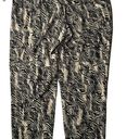 Apt. 9 NEW Womens  Tan Black Print Modern Fit Paper Bag Soft Elastic Waist Pants S Photo 5